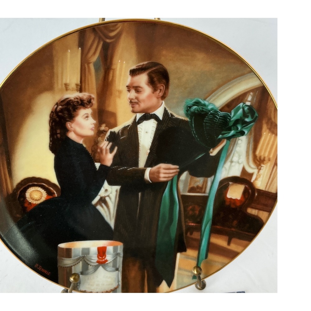 W.S. George Vintage Gone‎ With The Wind The Paris Hat Collector Plate 8.5" 1991